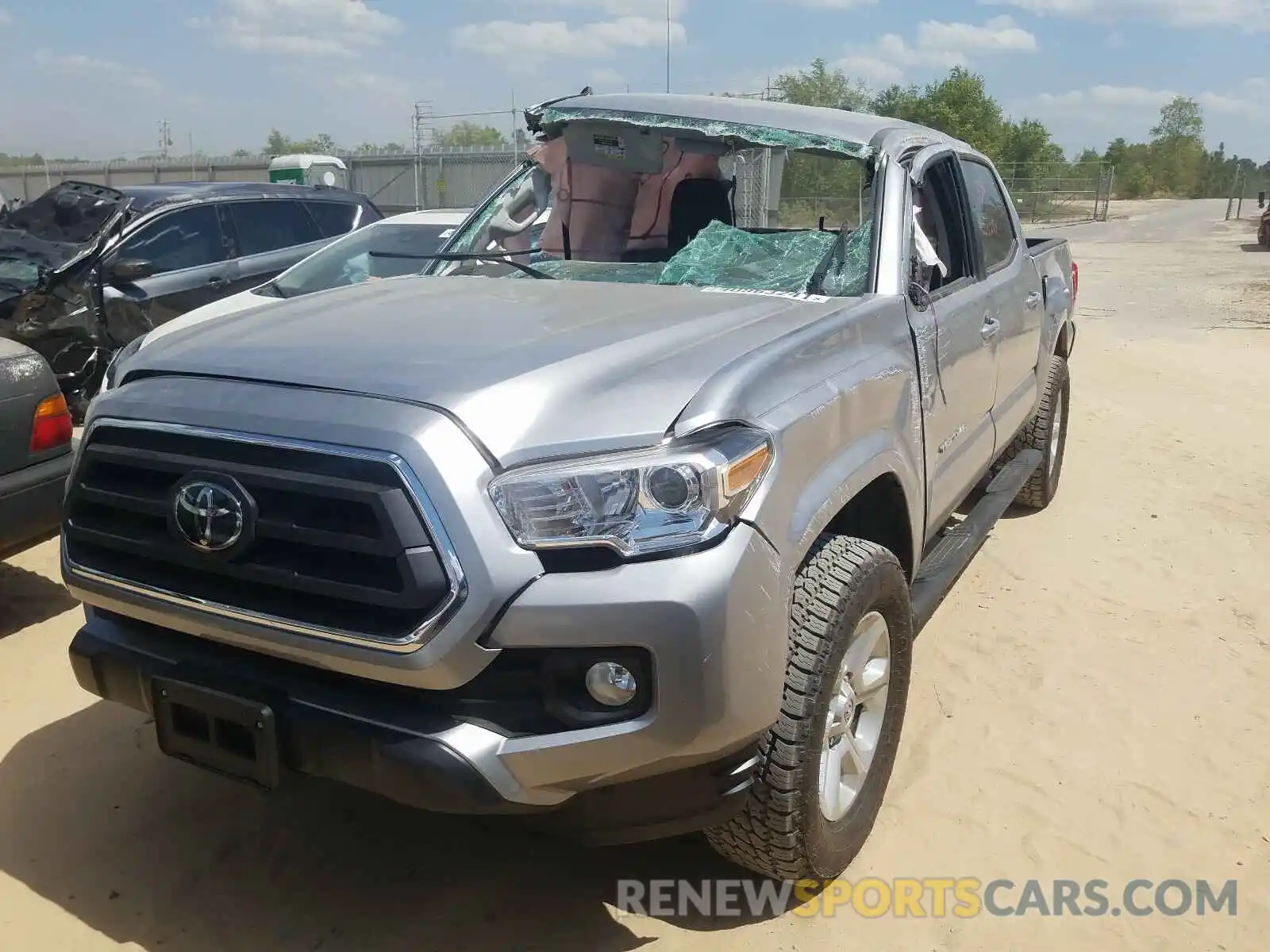 2 Photograph of a damaged car 5TFAX5GN5LX165374 TOYOTA TACOMA 2020