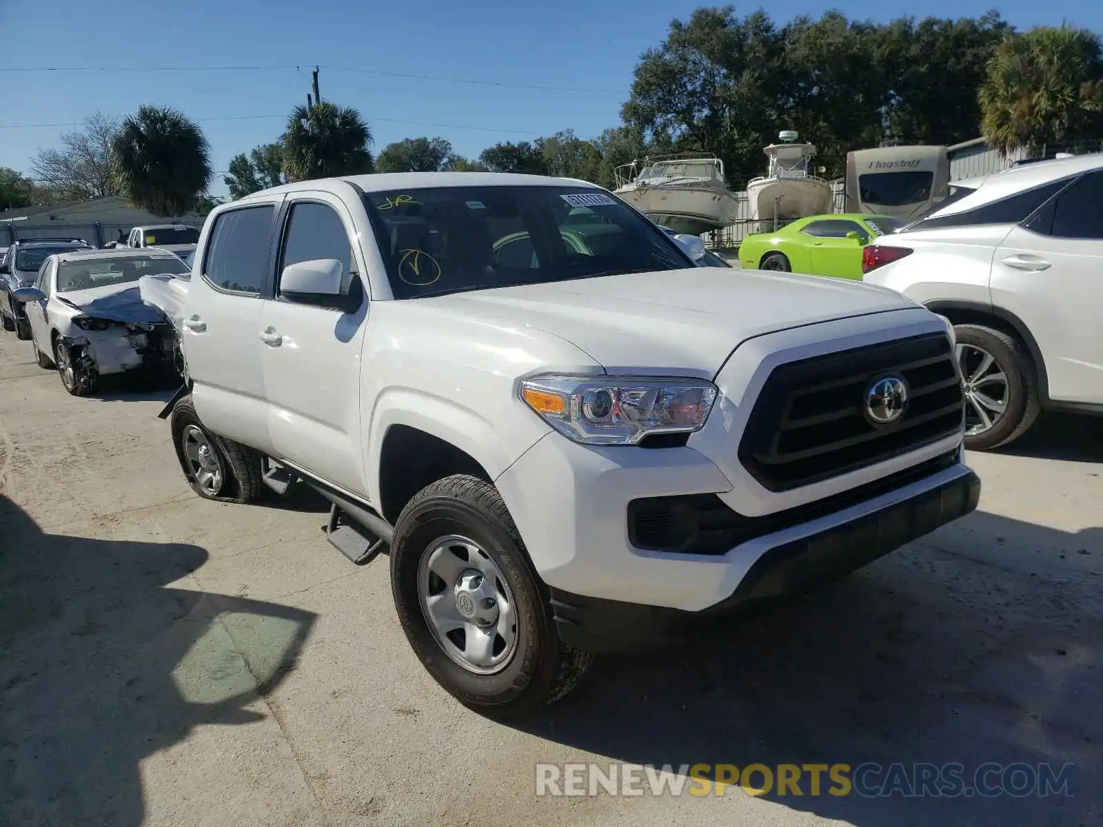 1 Photograph of a damaged car 5TFAX5GN5LX168436 TOYOTA TACOMA 2020