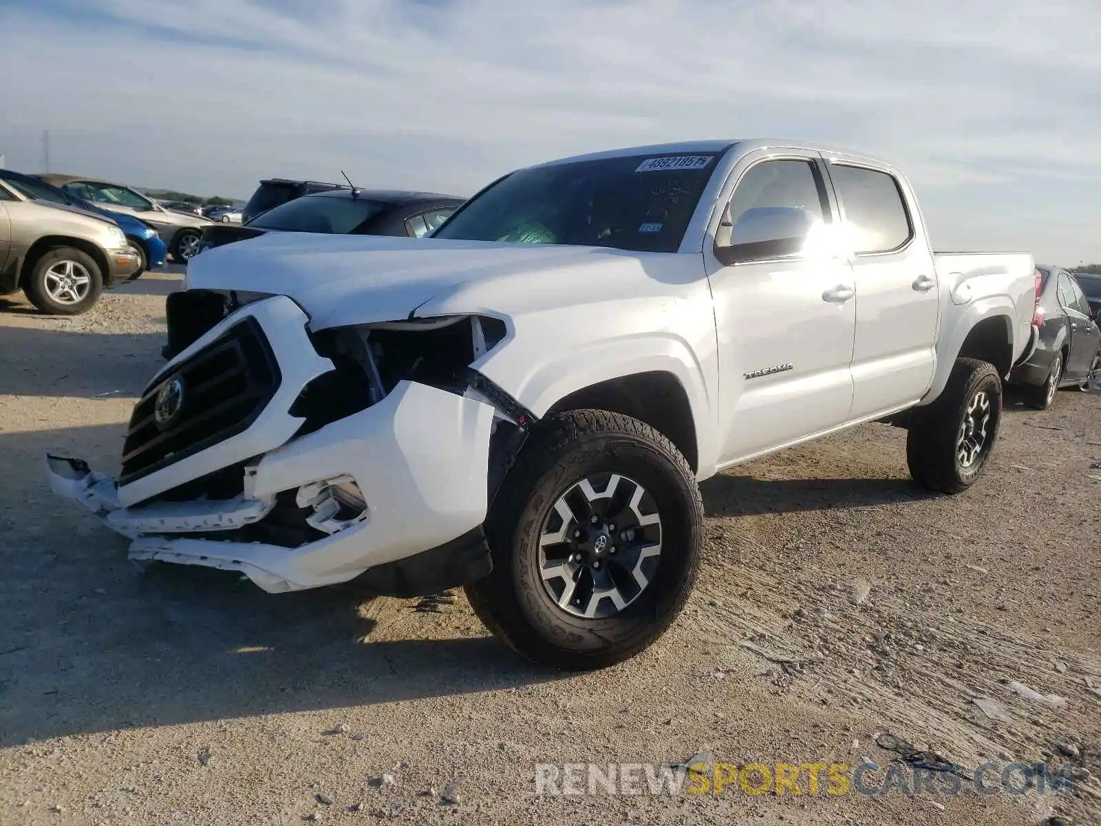 2 Photograph of a damaged car 5TFAX5GN5LX169957 TOYOTA TACOMA 2020