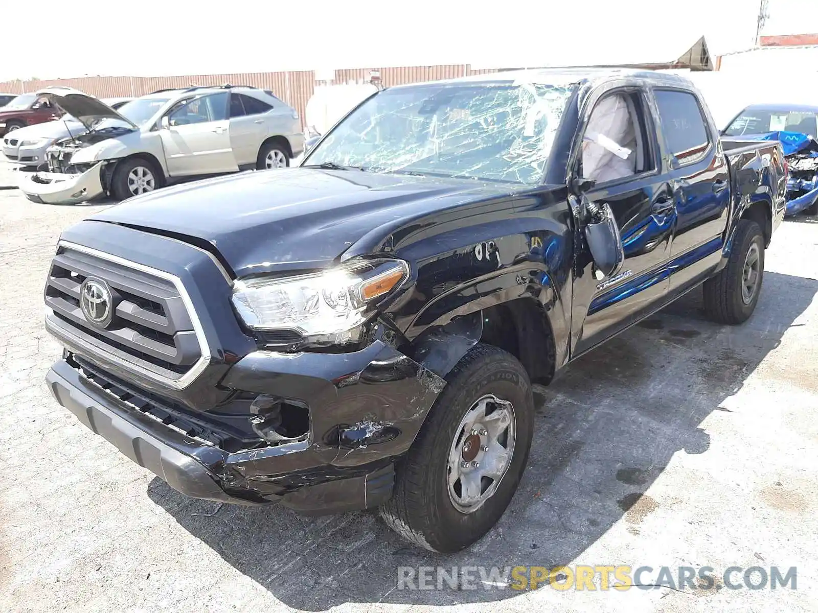 2 Photograph of a damaged car 5TFAX5GN5LX174737 TOYOTA TACOMA 2020