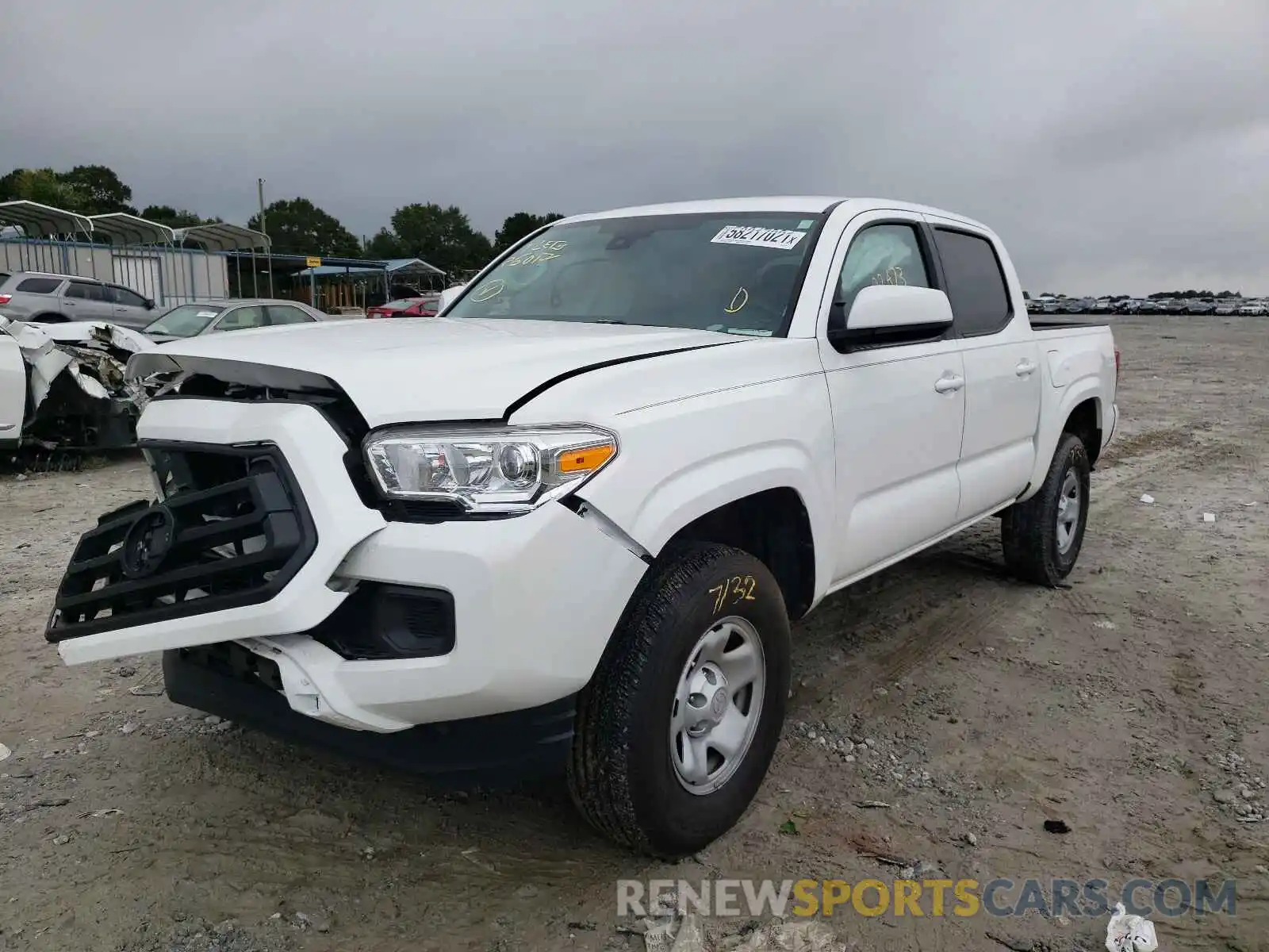 2 Photograph of a damaged car 5TFAX5GN5LX177167 TOYOTA TACOMA 2020