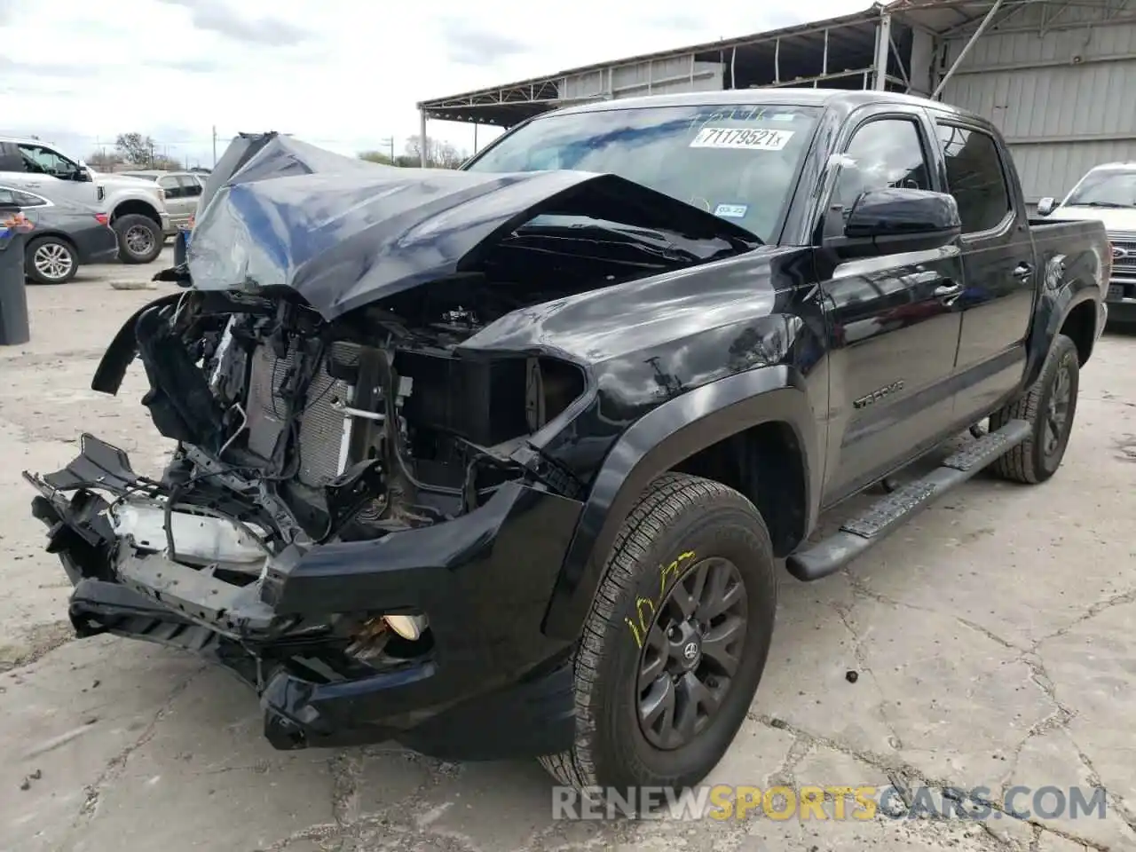 2 Photograph of a damaged car 5TFAX5GN5LX181963 TOYOTA TACOMA 2020