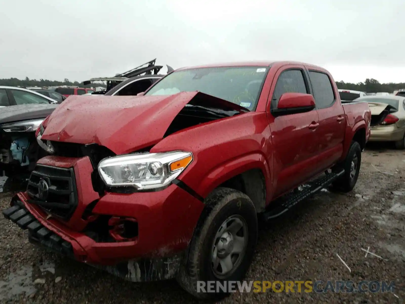 2 Photograph of a damaged car 5TFAX5GN5LX182482 TOYOTA TACOMA 2020