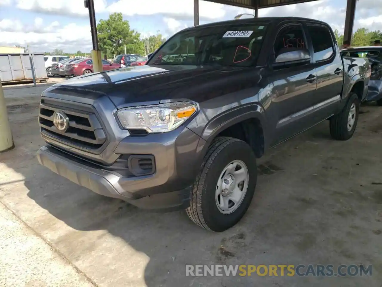 2 Photograph of a damaged car 5TFAX5GN5LX184880 TOYOTA TACOMA 2020