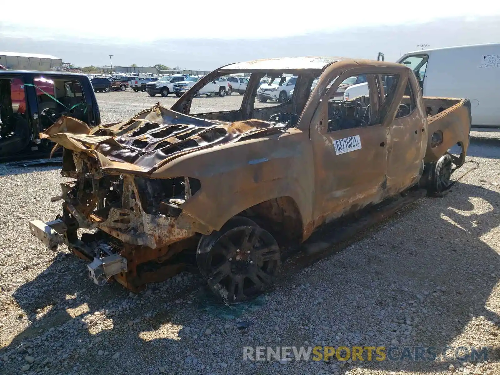 2 Photograph of a damaged car 5TFAX5GN5LX188279 TOYOTA TACOMA 2020