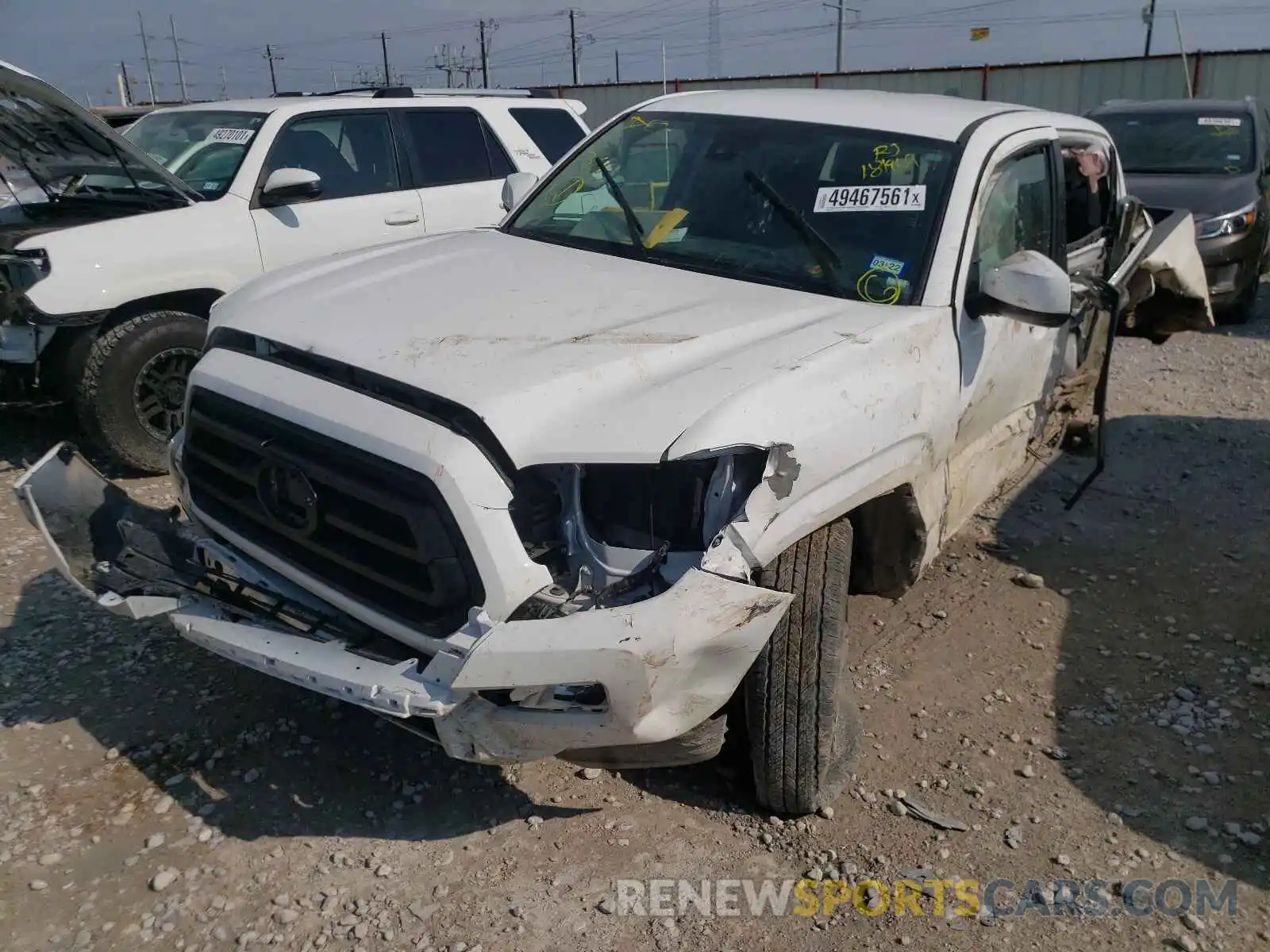 2 Photograph of a damaged car 5TFAX5GN6LX181809 TOYOTA TACOMA 2020