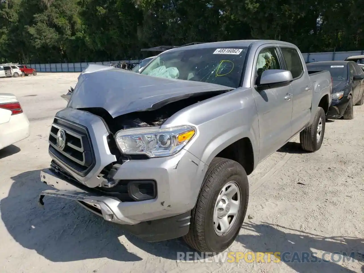 2 Photograph of a damaged car 5TFAX5GN6LX183592 TOYOTA TACOMA 2020