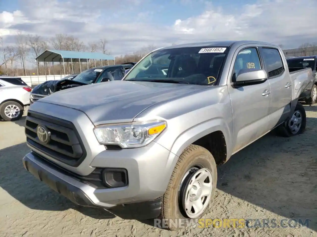 2 Photograph of a damaged car 5TFAX5GN7LX166719 TOYOTA TACOMA 2020