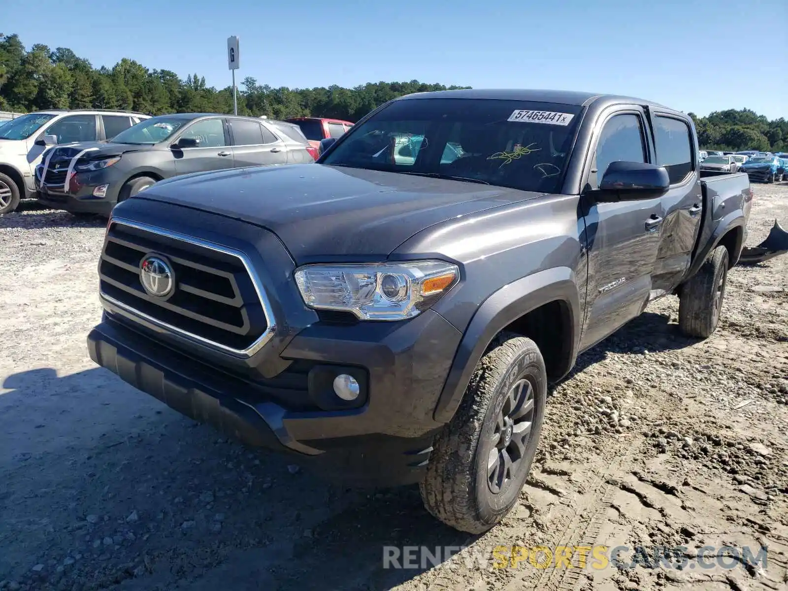 2 Photograph of a damaged car 5TFAX5GN7LX167496 TOYOTA TACOMA 2020