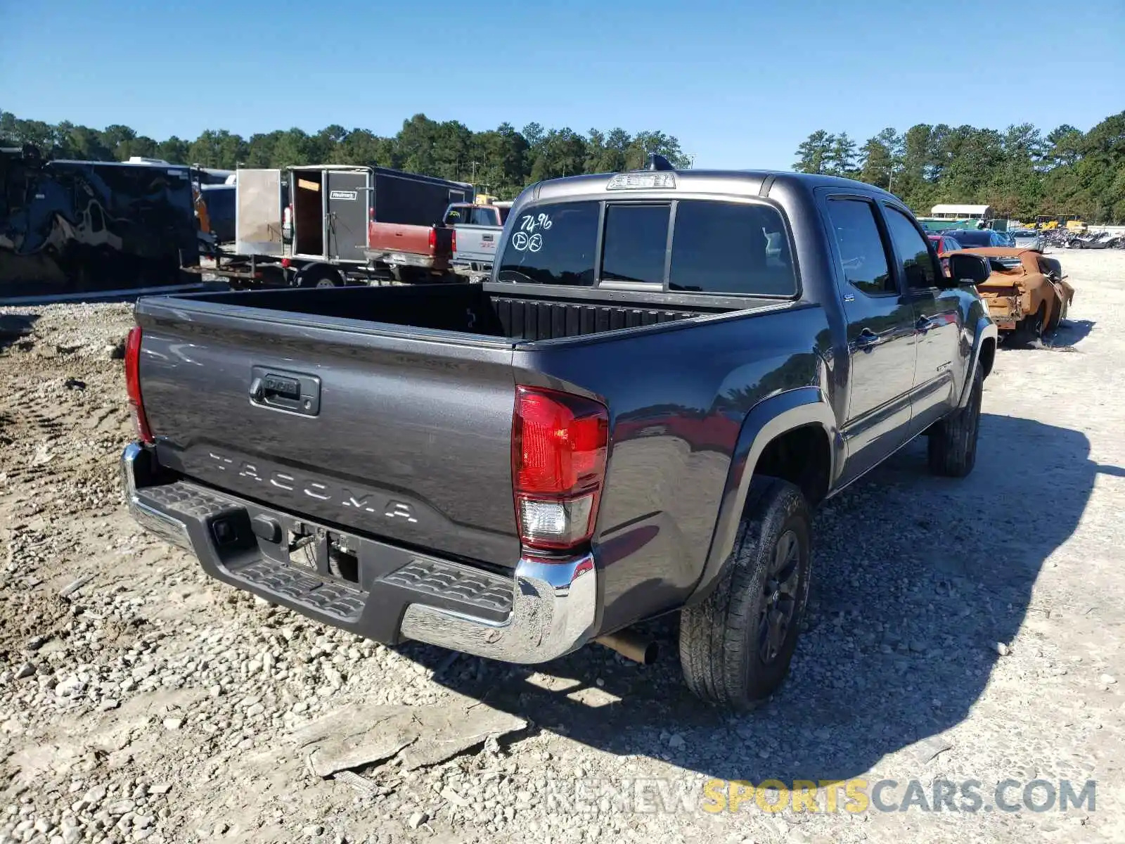 4 Photograph of a damaged car 5TFAX5GN7LX167496 TOYOTA TACOMA 2020