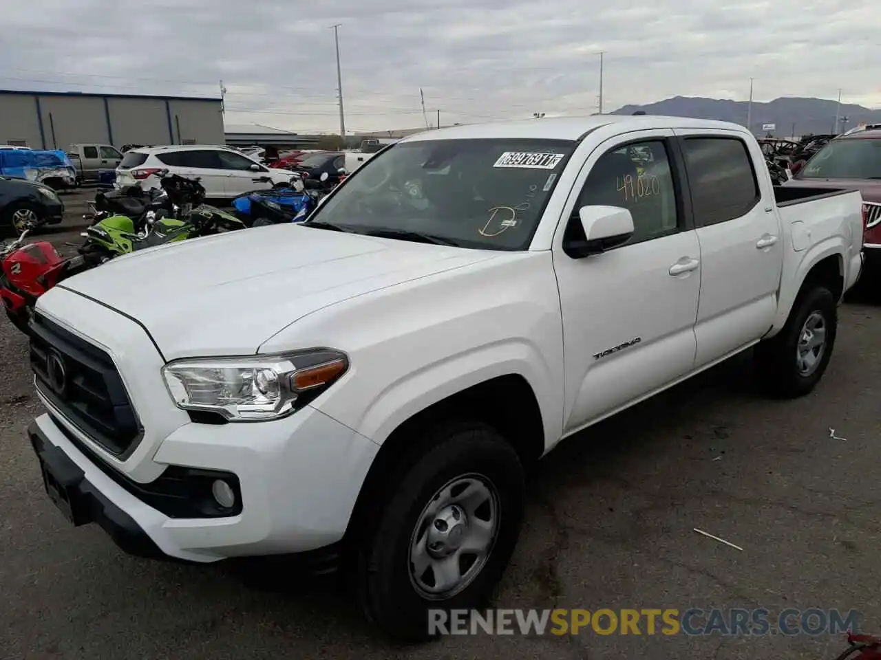 2 Photograph of a damaged car 5TFAX5GN7LX174741 TOYOTA TACOMA 2020