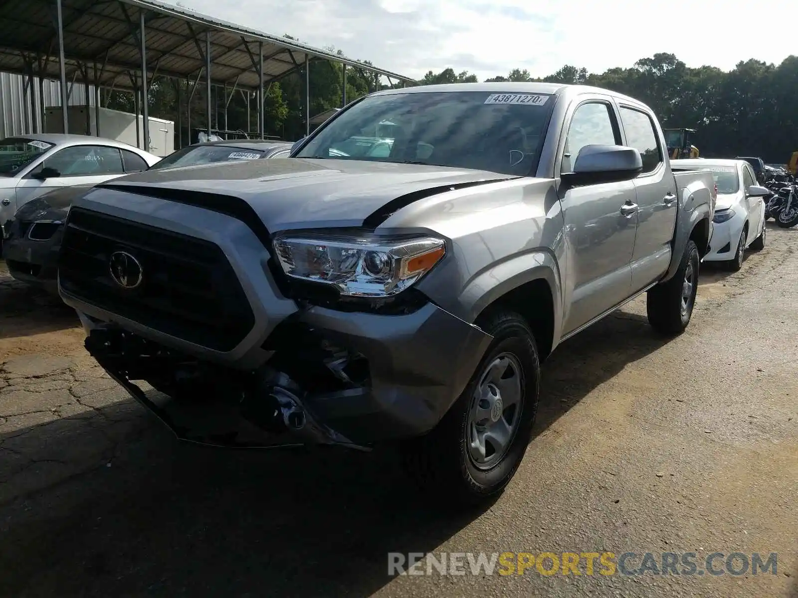 2 Photograph of a damaged car 5TFAX5GN7LX178109 TOYOTA TACOMA 2020