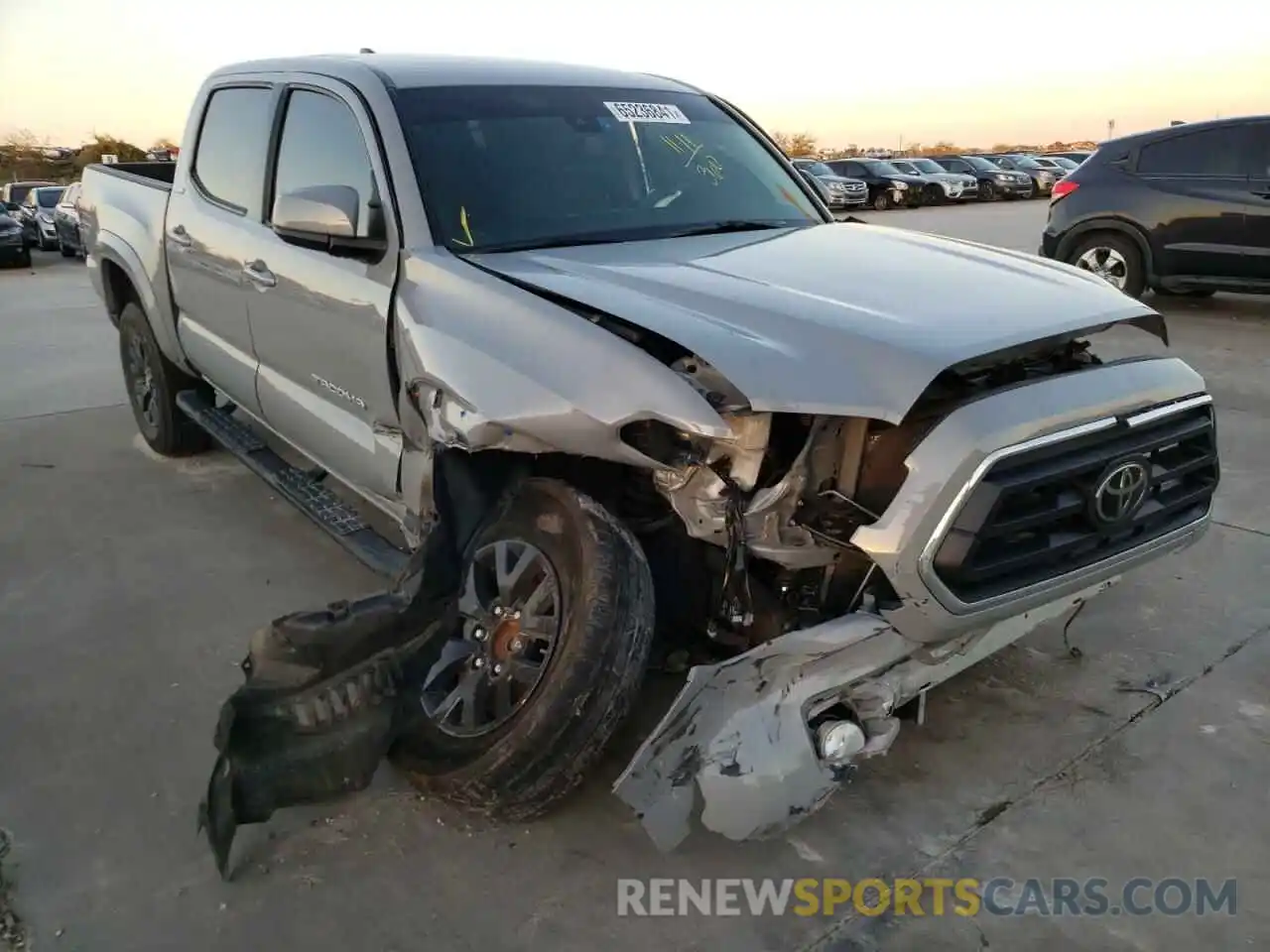 1 Photograph of a damaged car 5TFAX5GN7LX183780 TOYOTA TACOMA 2020