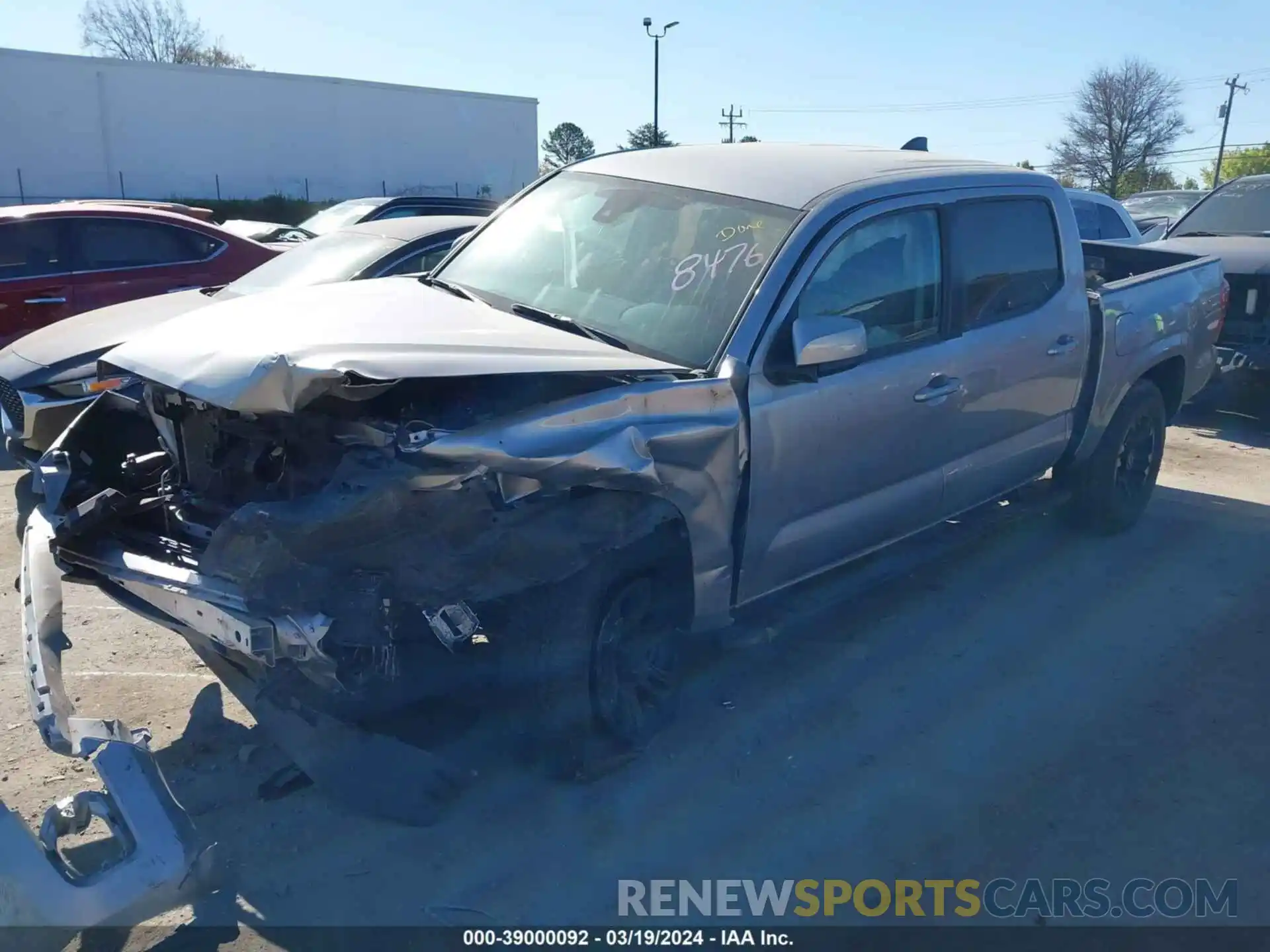 2 Photograph of a damaged car 5TFAX5GN7LX188476 TOYOTA TACOMA 2020