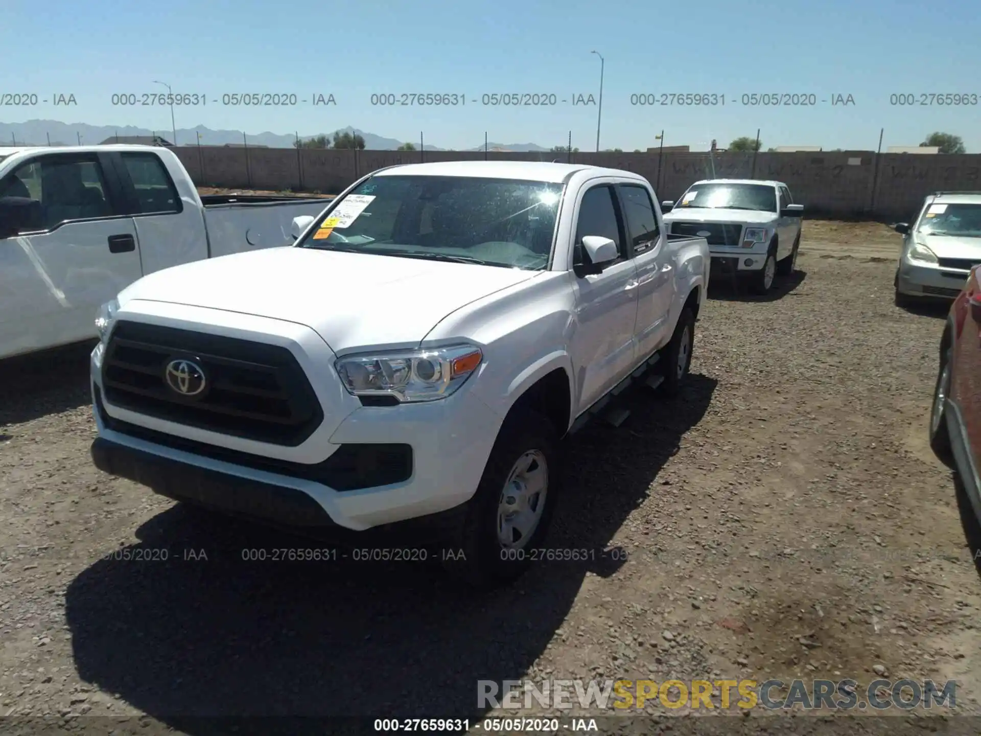 2 Photograph of a damaged car 5TFAX5GN8LX169760 TOYOTA TACOMA 2020