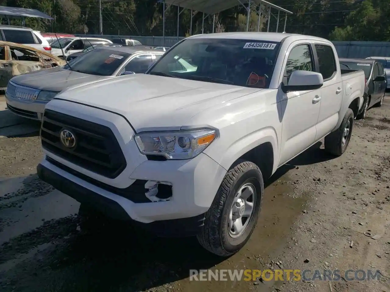 2 Photograph of a damaged car 5TFAX5GN8LX169919 TOYOTA TACOMA 2020