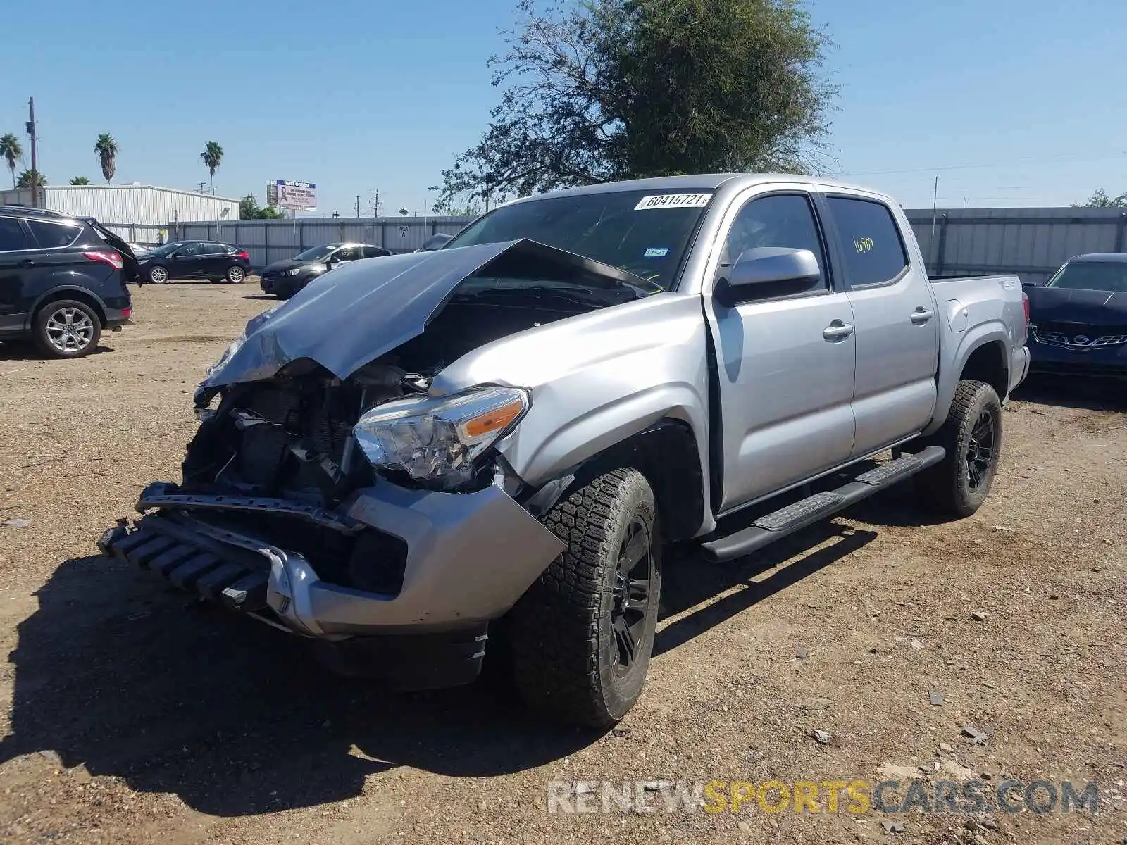 2 Photograph of a damaged car 5TFAX5GN8LX170178 TOYOTA TACOMA 2020