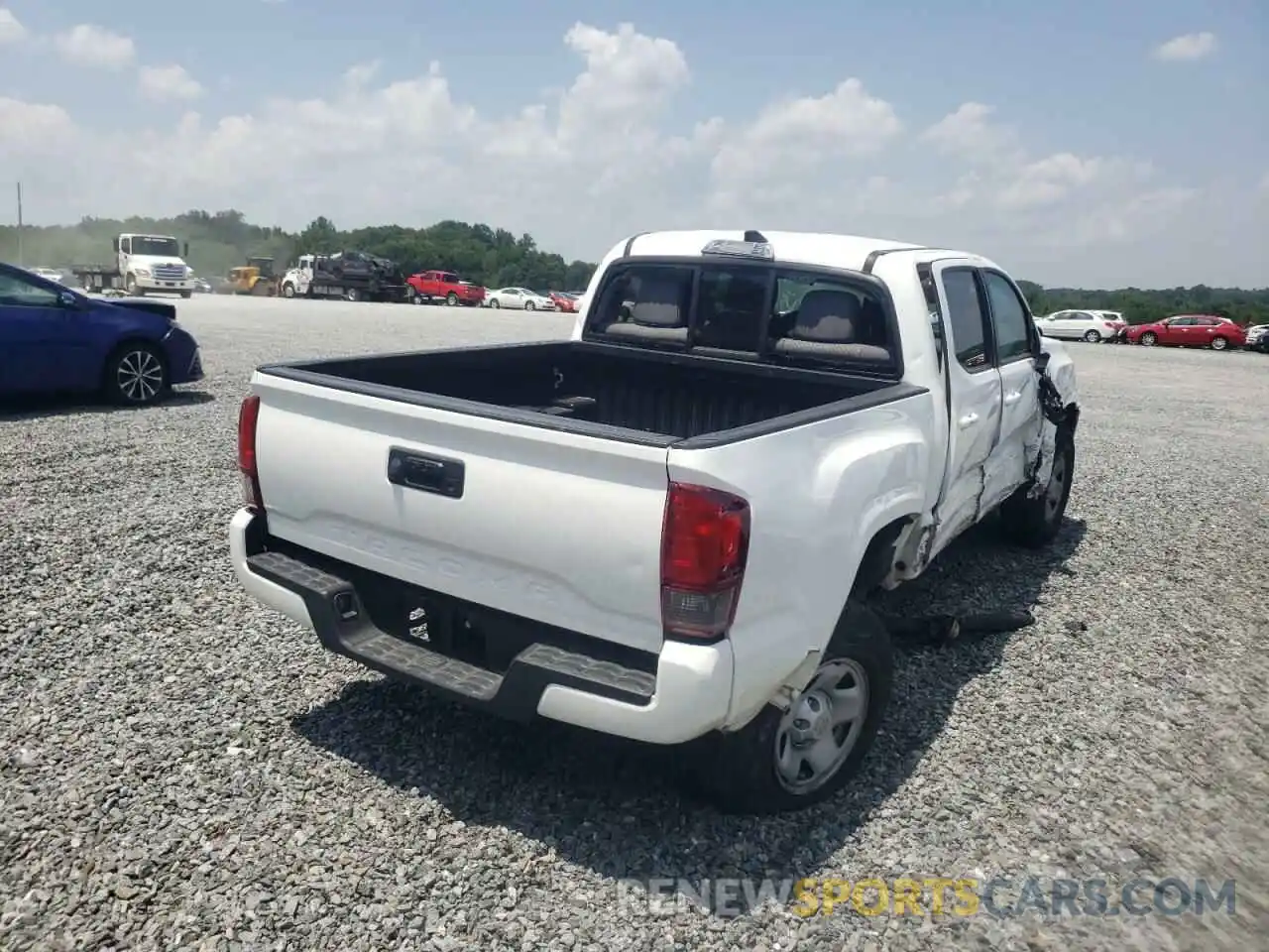 4 Photograph of a damaged car 5TFAX5GN8LX185831 TOYOTA TACOMA 2020