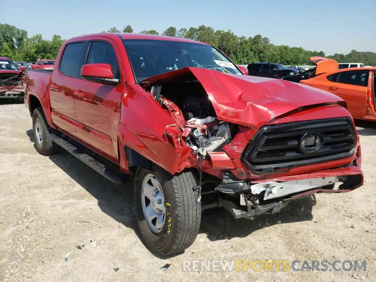 1 Photograph of a damaged car 5TFAX5GN8LX187479 TOYOTA TACOMA 2020