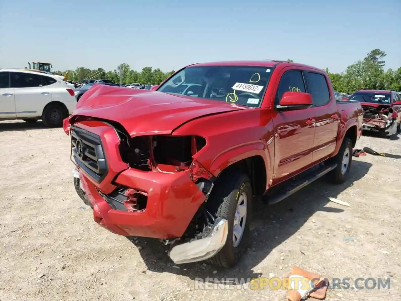 2 Photograph of a damaged car 5TFAX5GN8LX187479 TOYOTA TACOMA 2020