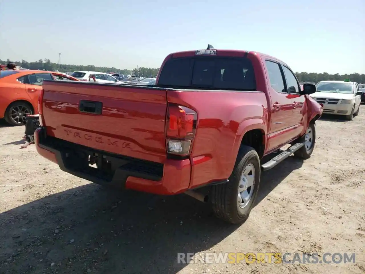 4 Photograph of a damaged car 5TFAX5GN8LX187479 TOYOTA TACOMA 2020