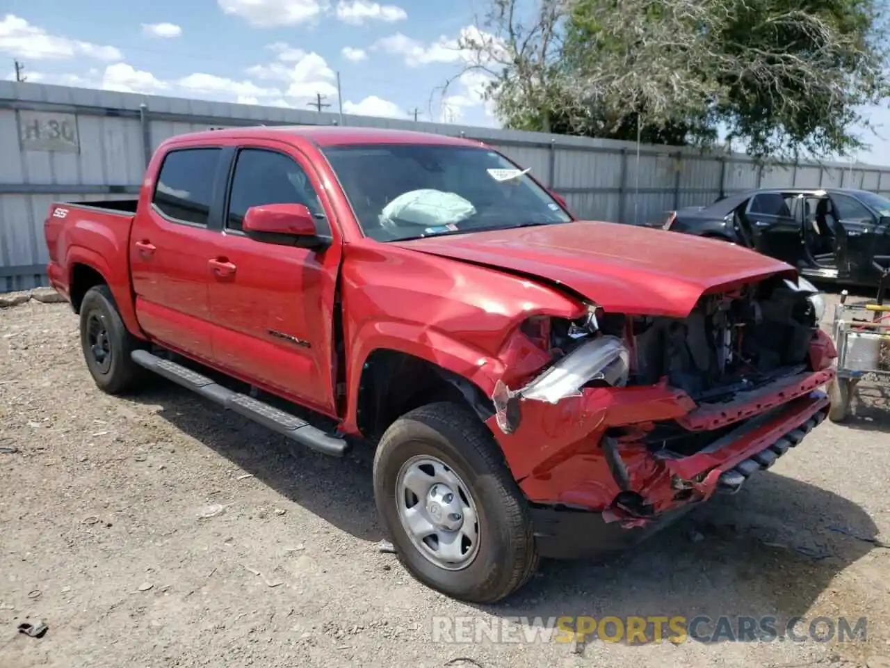 1 Photograph of a damaged car 5TFAX5GN8LX188390 TOYOTA TACOMA 2020