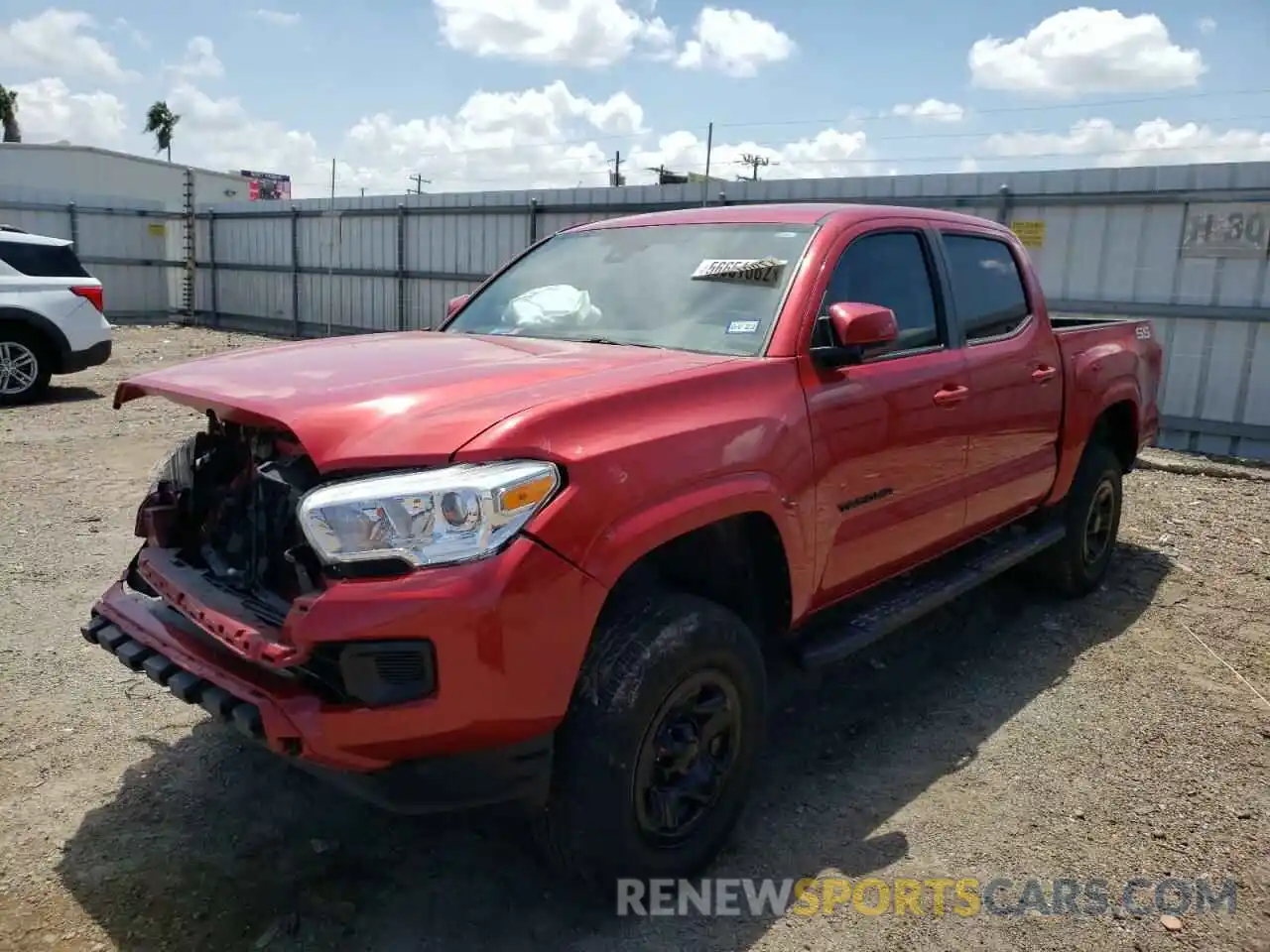 2 Photograph of a damaged car 5TFAX5GN8LX188390 TOYOTA TACOMA 2020