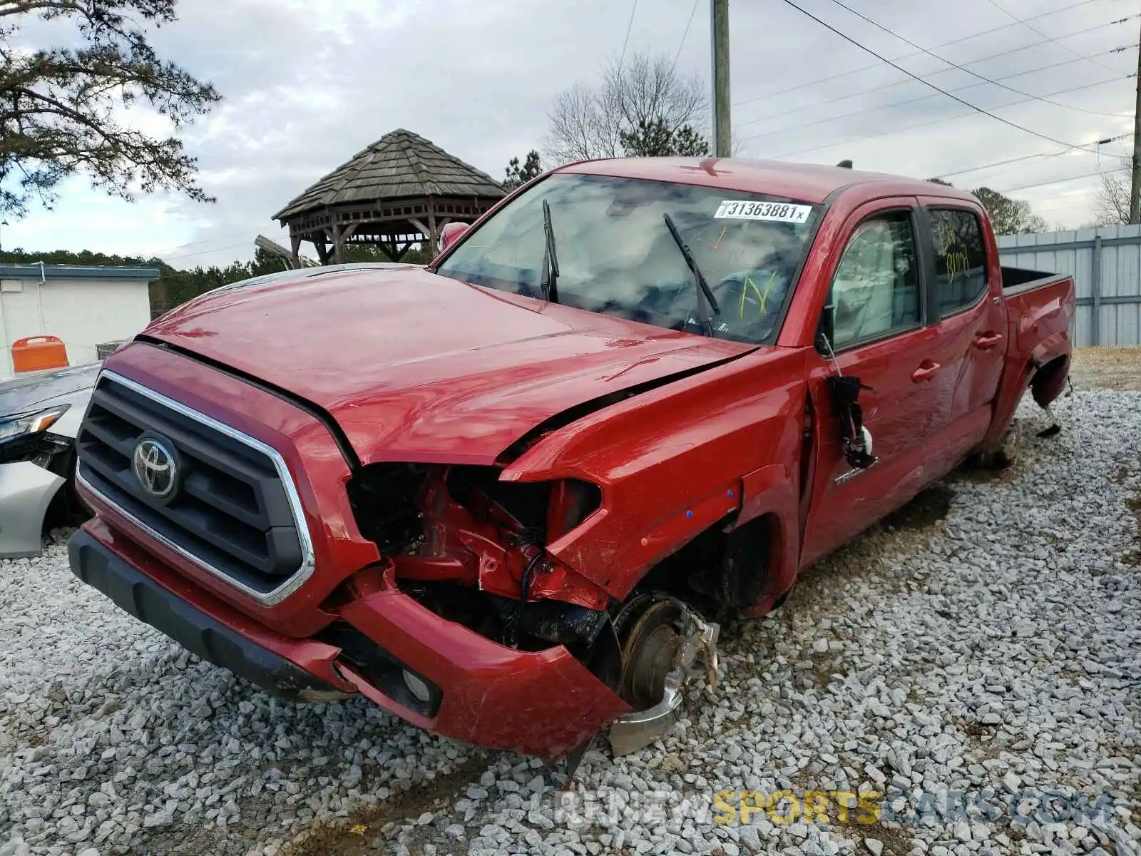 2 Photograph of a damaged car 5TFAX5GN8LX188728 TOYOTA TACOMA 2020