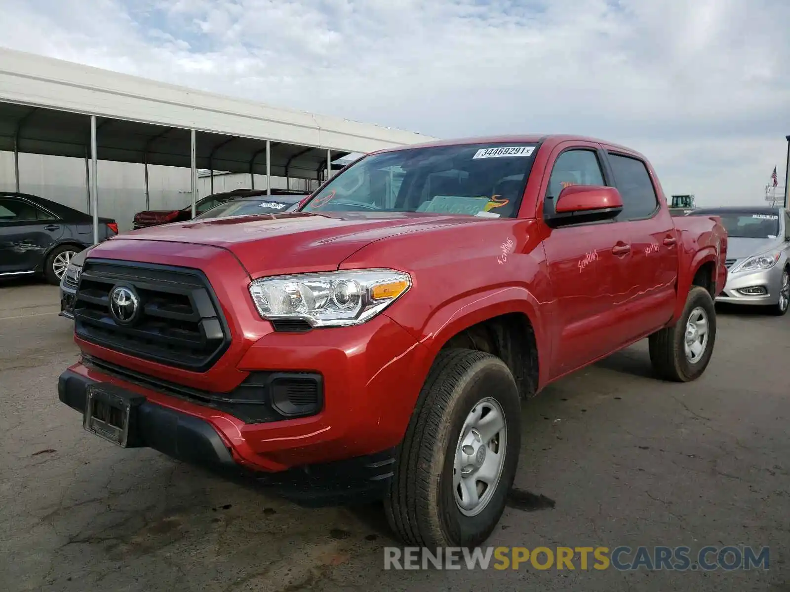 2 Photograph of a damaged car 5TFAX5GN9LX169914 TOYOTA TACOMA 2020