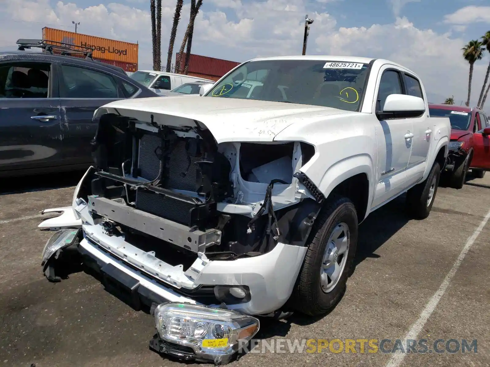 2 Photograph of a damaged car 5TFAX5GN9LX173347 TOYOTA TACOMA 2020