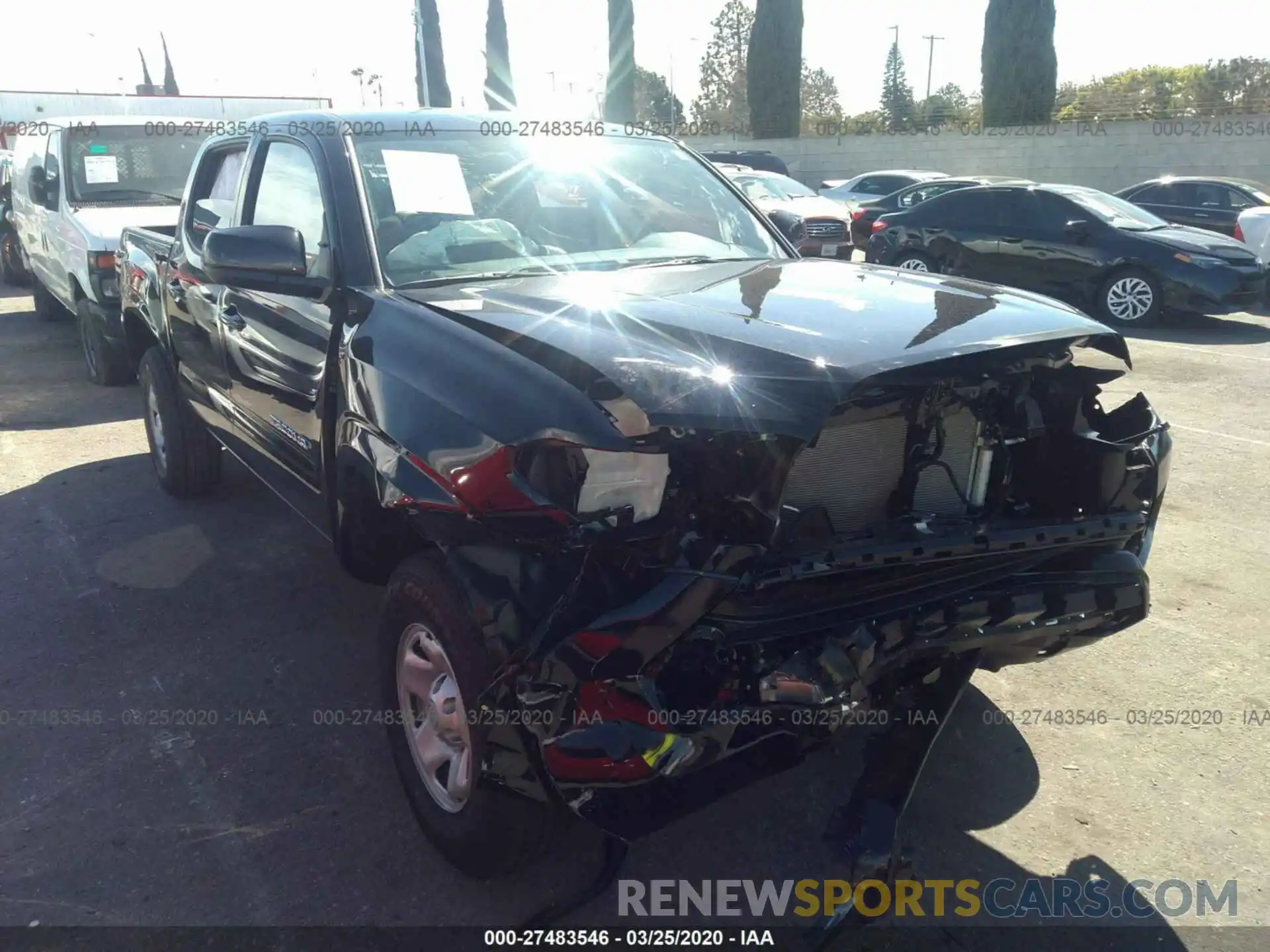 1 Photograph of a damaged car 5TFAX5GN9LX175695 TOYOTA TACOMA 2020