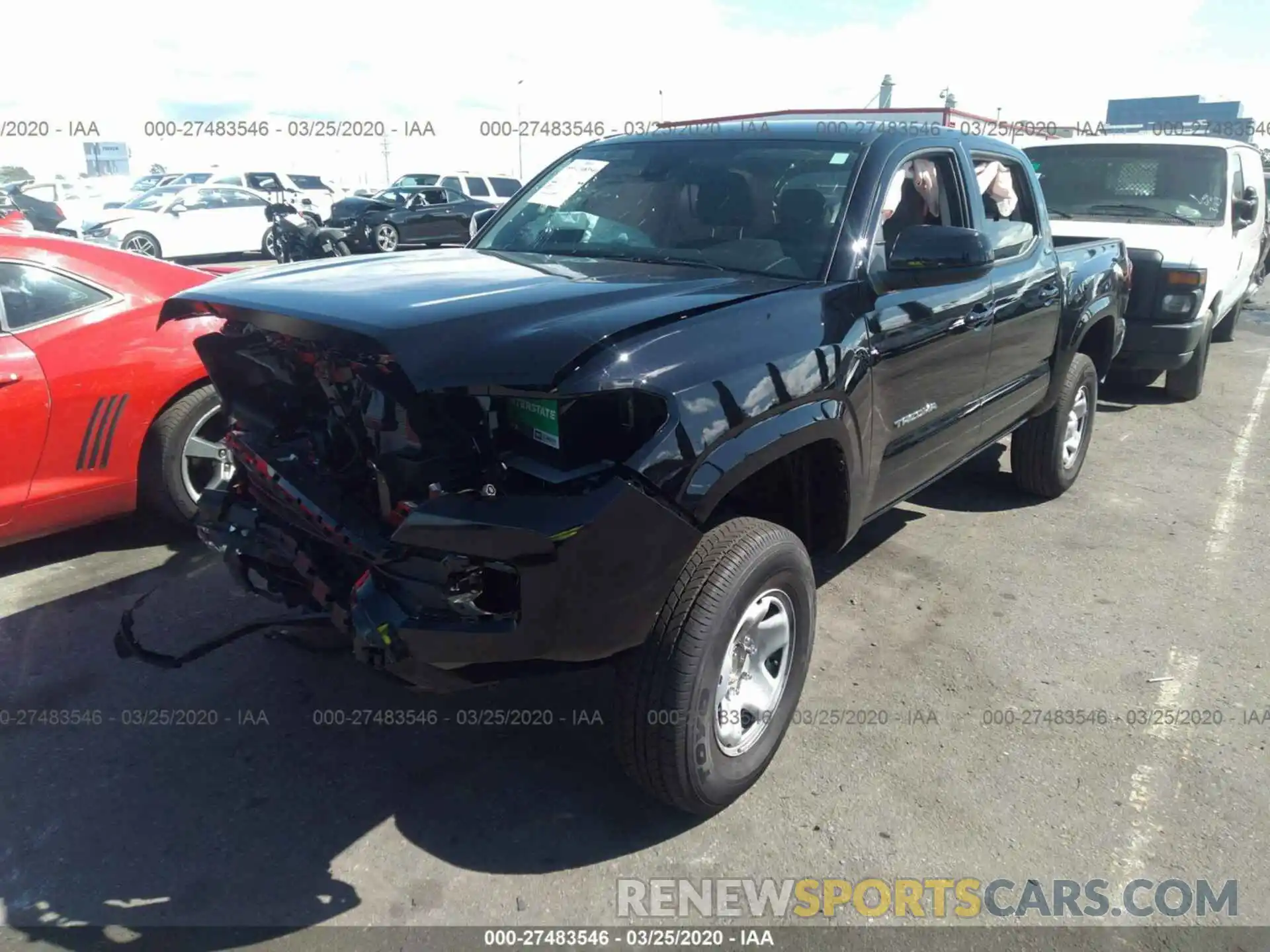 2 Photograph of a damaged car 5TFAX5GN9LX175695 TOYOTA TACOMA 2020