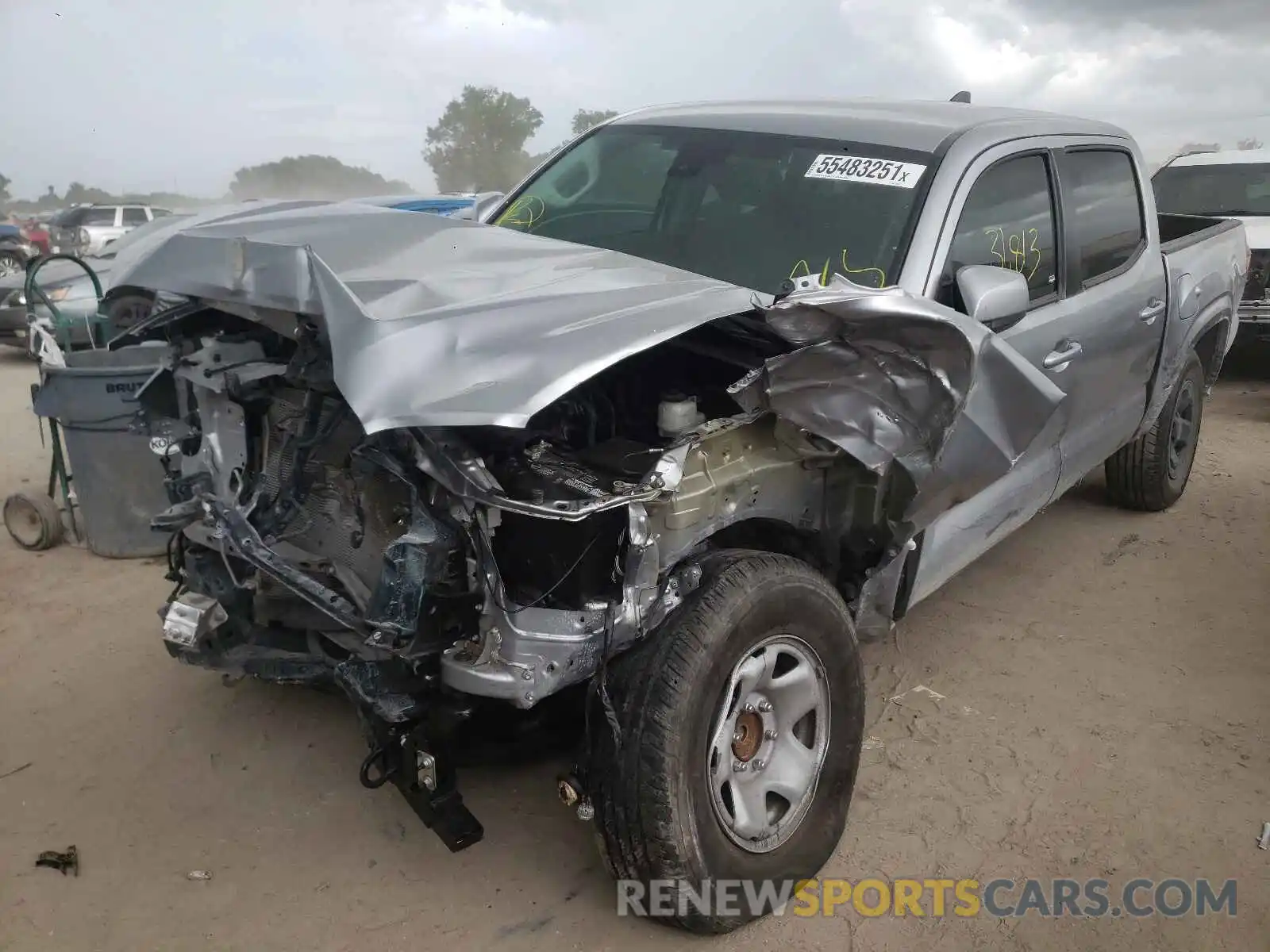 2 Photograph of a damaged car 5TFAX5GN9LX175857 TOYOTA TACOMA 2020