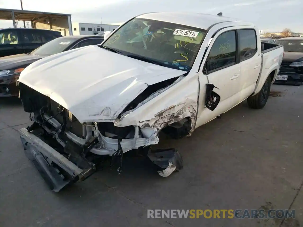 2 Photograph of a damaged car 5TFAX5GN9LX180783 TOYOTA TACOMA 2020