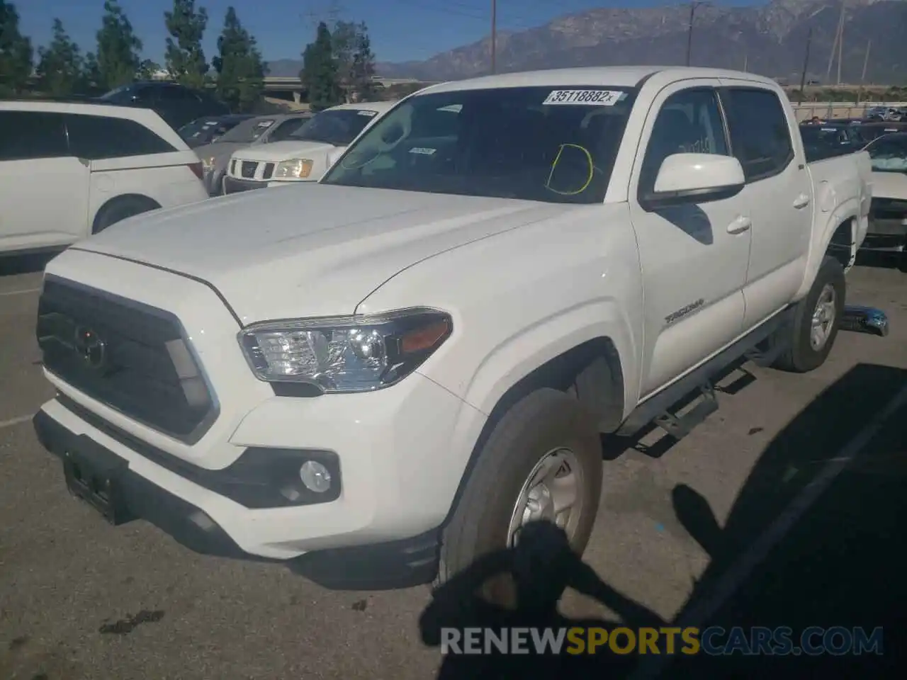 2 Photograph of a damaged car 5TFAX5GN9LX184252 TOYOTA TACOMA 2020