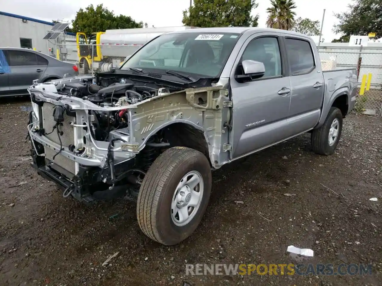 2 Photograph of a damaged car 5TFAX5GN9LX187930 TOYOTA TACOMA 2020