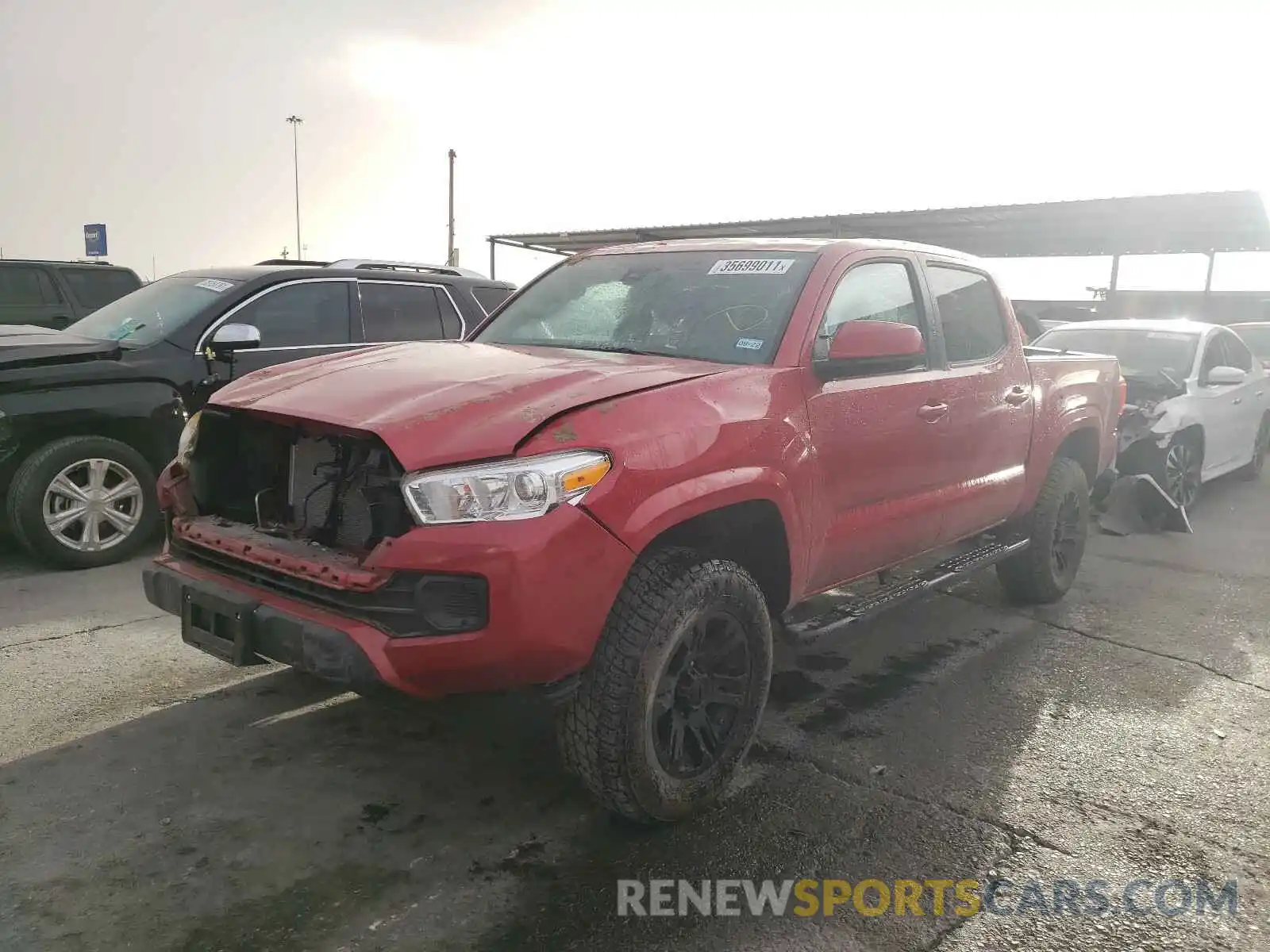 2 Photograph of a damaged car 5TFAX5GN9LX188060 TOYOTA TACOMA 2020