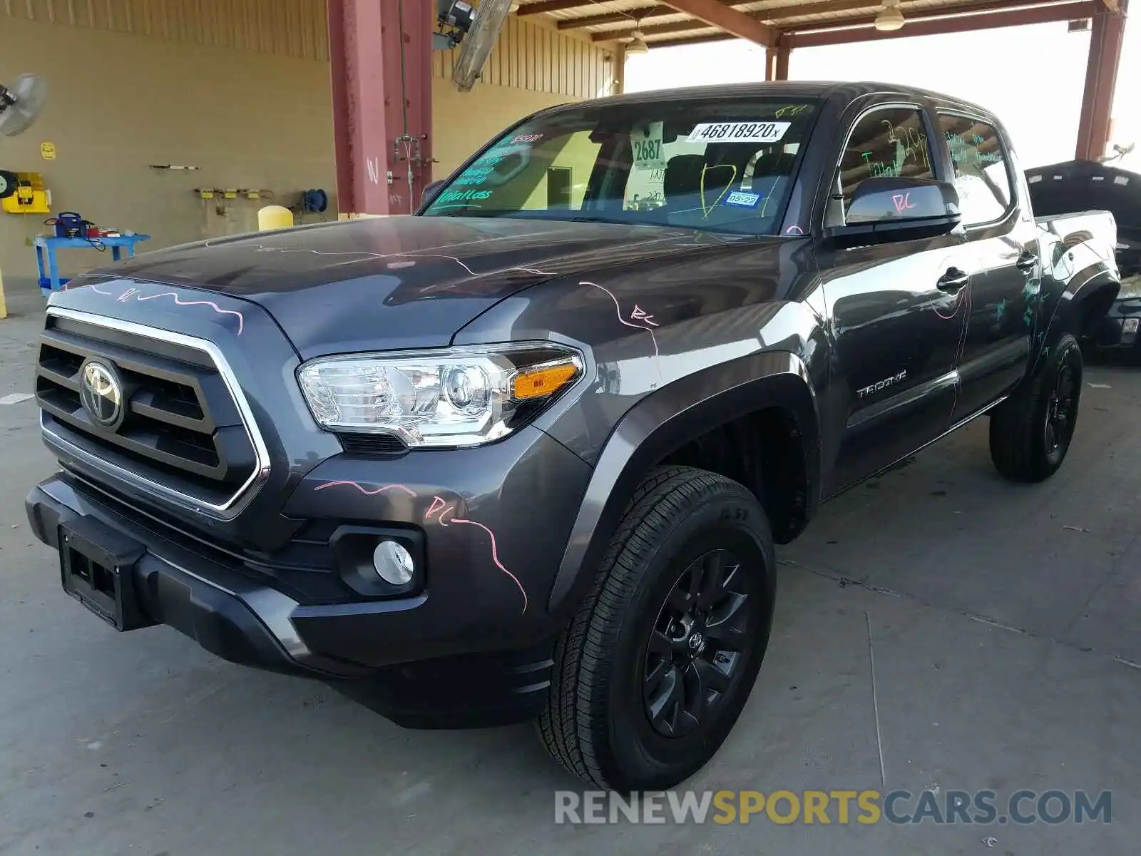 2 Photograph of a damaged car 5TFAX5GNXLX179576 TOYOTA TACOMA 2020