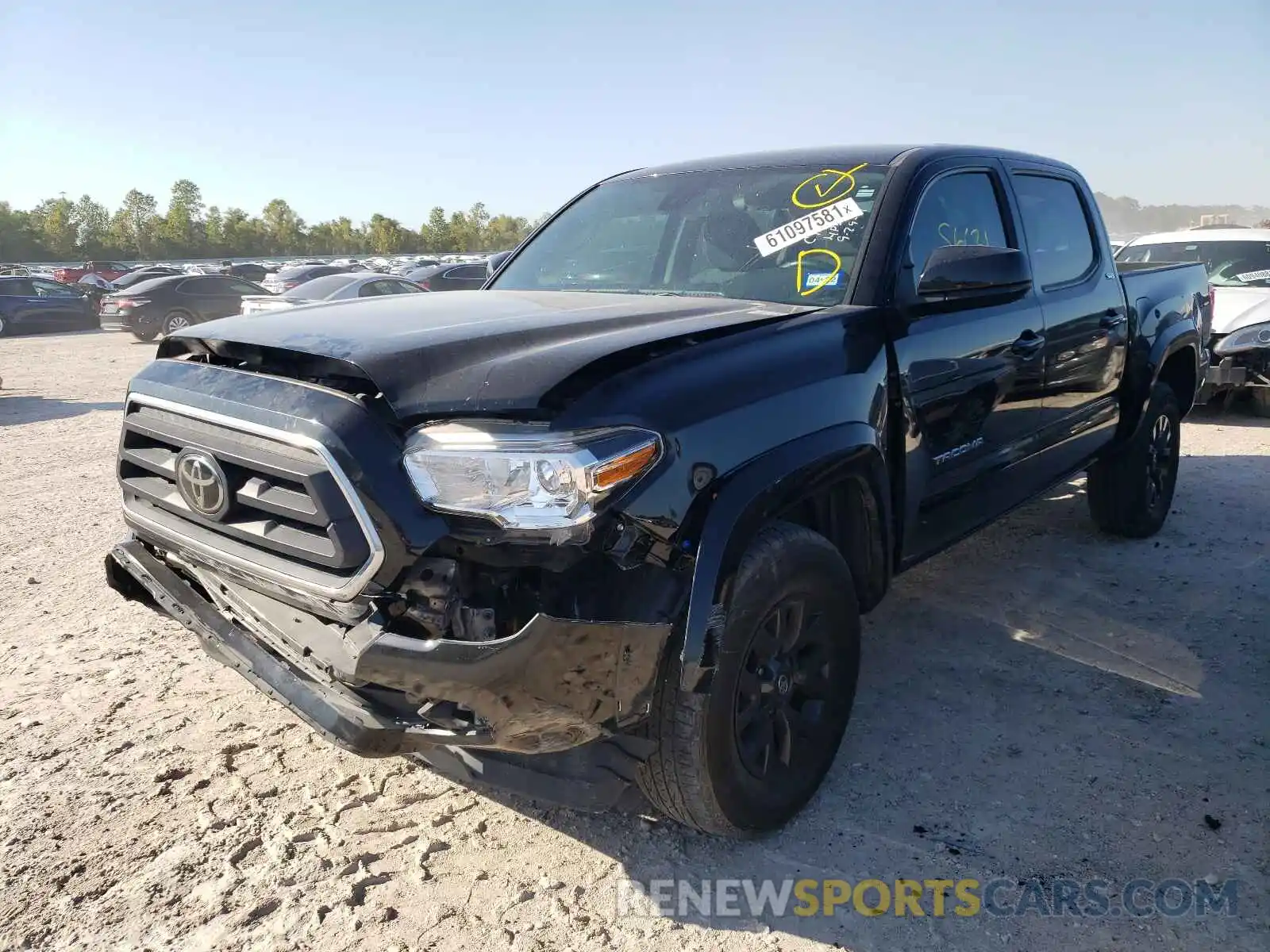 2 Photograph of a damaged car 5TFAX5GNXLX180579 TOYOTA TACOMA 2020