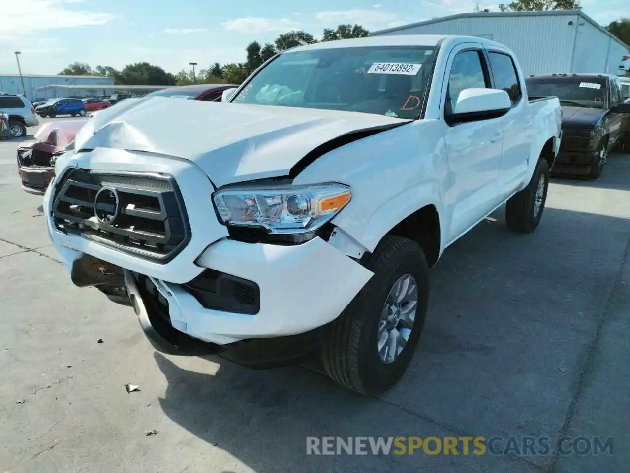 2 Photograph of a damaged car 5TFAX5GNXLX184373 TOYOTA TACOMA 2020