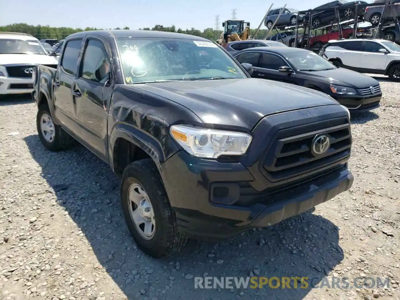 1 Photograph of a damaged car 5TFAX5GNXLX186463 TOYOTA TACOMA 2020