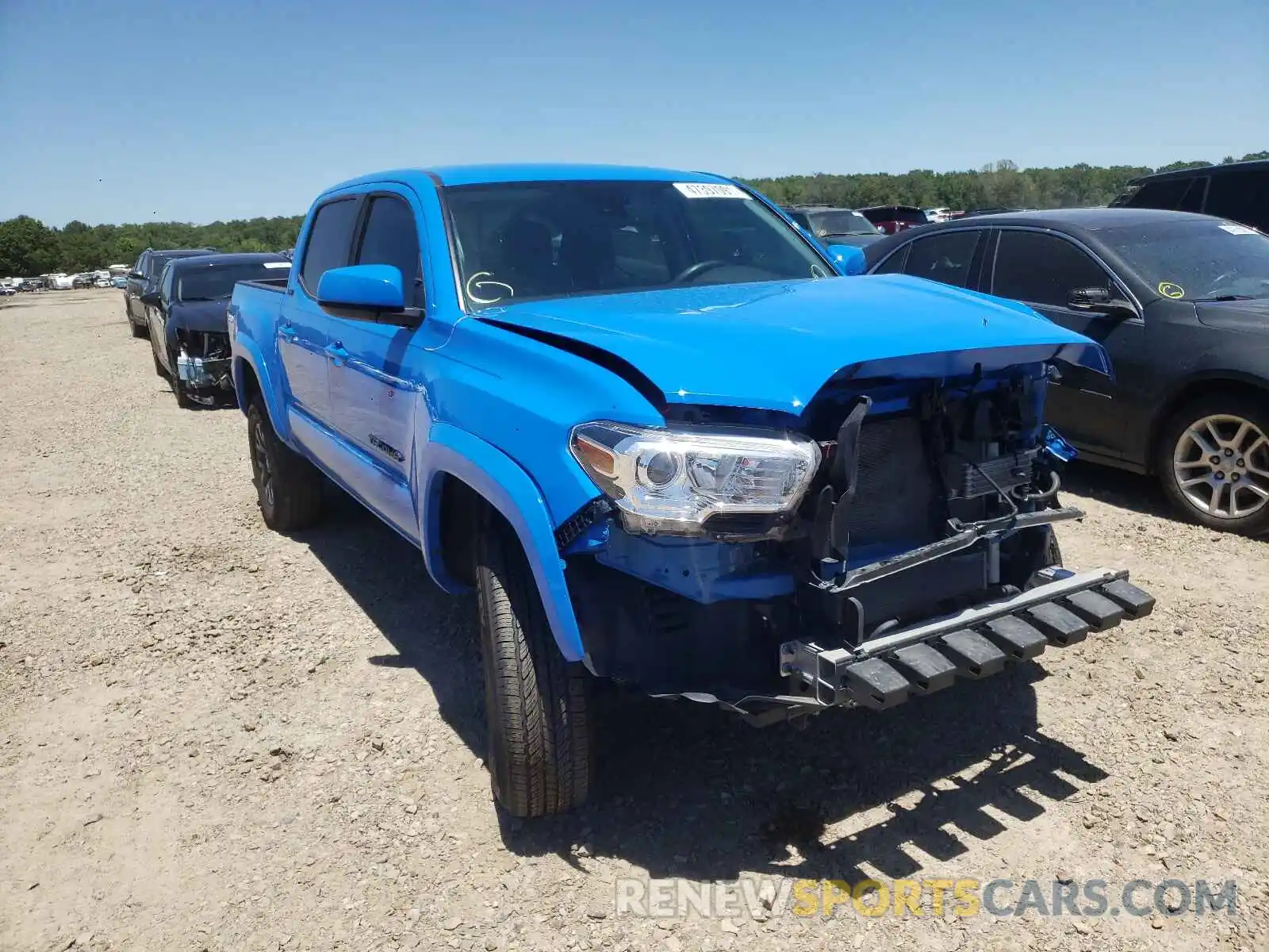 1 Photograph of a damaged car 5TFAZ5CN2LX087832 TOYOTA TACOMA 2020