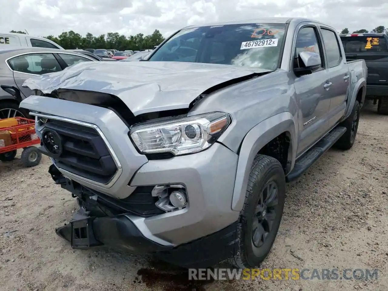 2 Photograph of a damaged car 5TFAZ5CN2LX088186 TOYOTA TACOMA 2020