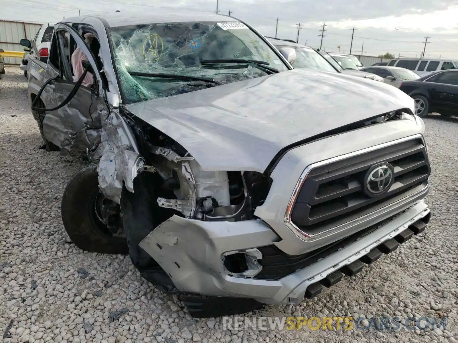 1 Photograph of a damaged car 5TFAZ5CN2LX092397 TOYOTA TACOMA 2020
