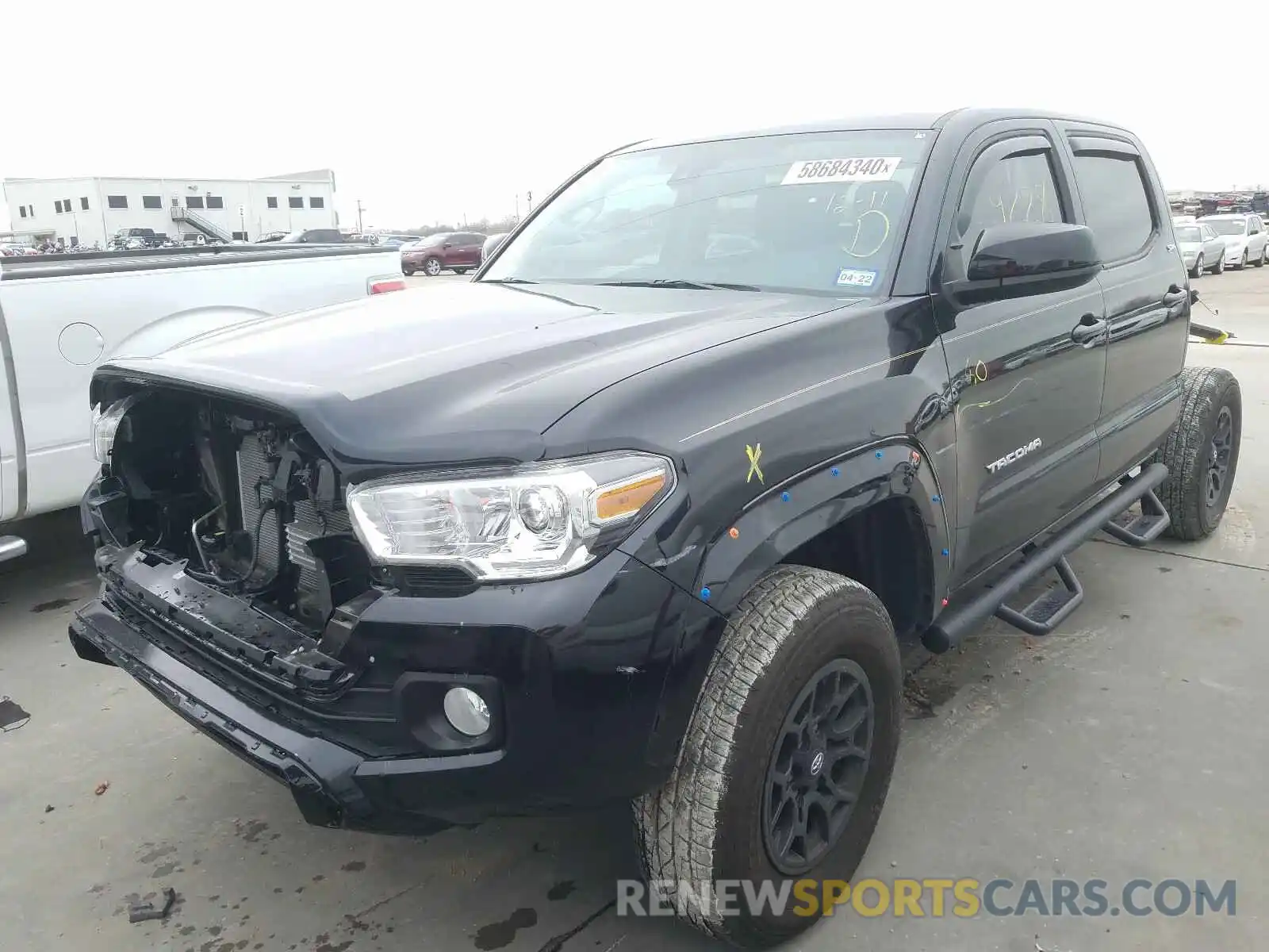 2 Photograph of a damaged car 5TFAZ5CN3LX092084 TOYOTA TACOMA 2020