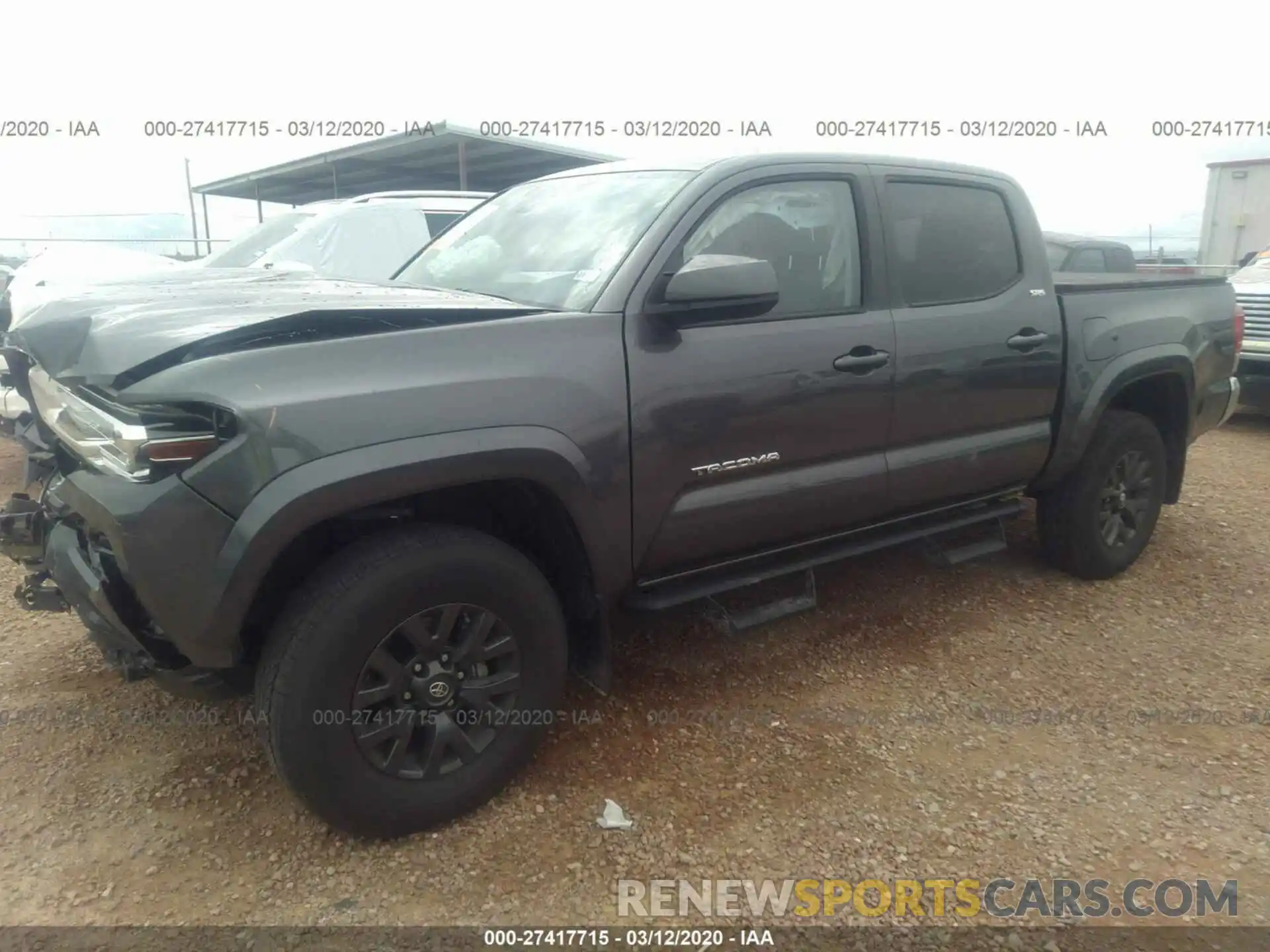 2 Photograph of a damaged car 5TFAZ5CN3LX092151 TOYOTA TACOMA 2020