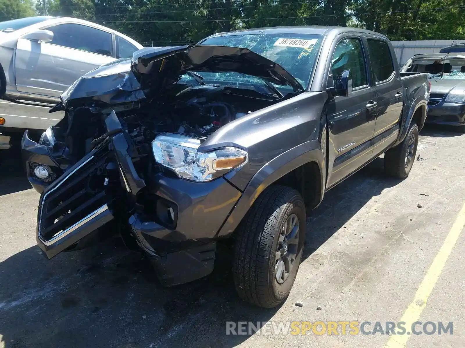 2 Photograph of a damaged car 5TFAZ5CN3LX093011 TOYOTA TACOMA 2020