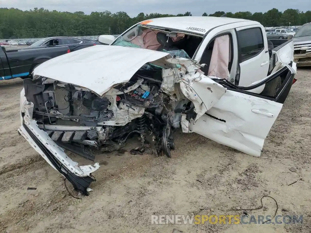 2 Photograph of a damaged car 5TFAZ5CN3LX094384 TOYOTA TACOMA 2020