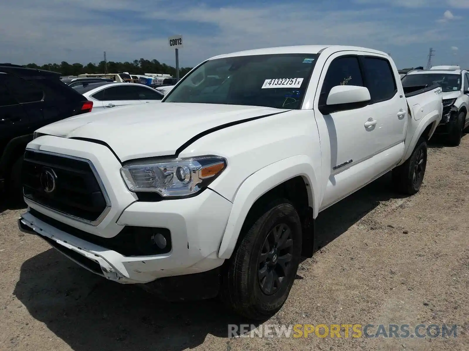 2 Photograph of a damaged car 5TFAZ5CN4LX089002 TOYOTA TACOMA 2020