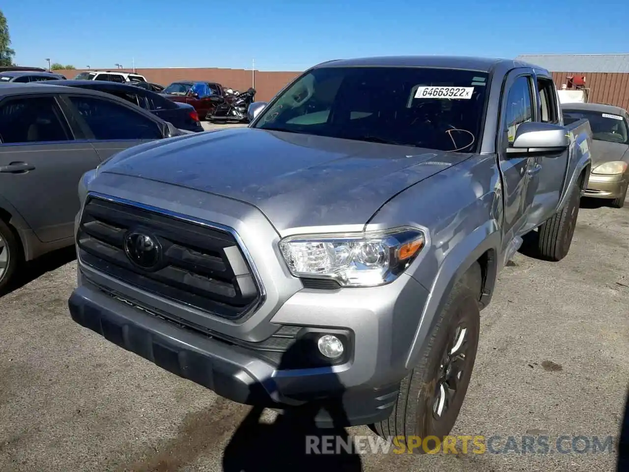 2 Photograph of a damaged car 5TFAZ5CN4LX090232 TOYOTA TACOMA 2020